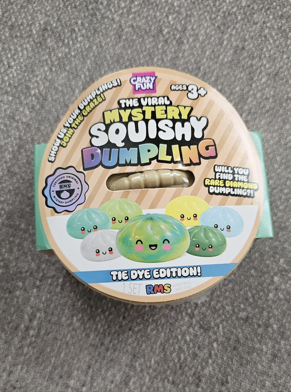 Viral Mystery Squishy Dumpling Tie Dye Edition New Unopened